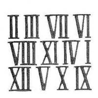 An image of the Roman numerals 1 to 12.