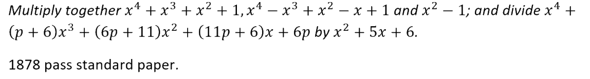 Lady Literate in Mathematics - Maths from the Past