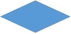 A blue Rhombus